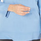 Karen Scott Suéter Feminino Gola Bateau Manga Longa Azul Tamanho P