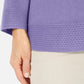 Karen Scott Suéter Feminino Gola Bateau Manga Longa Roxo Tamanho Médio