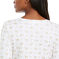 Blusa feminina Karen Scott com estampa de camelo brilhante, branca, tamanho grande