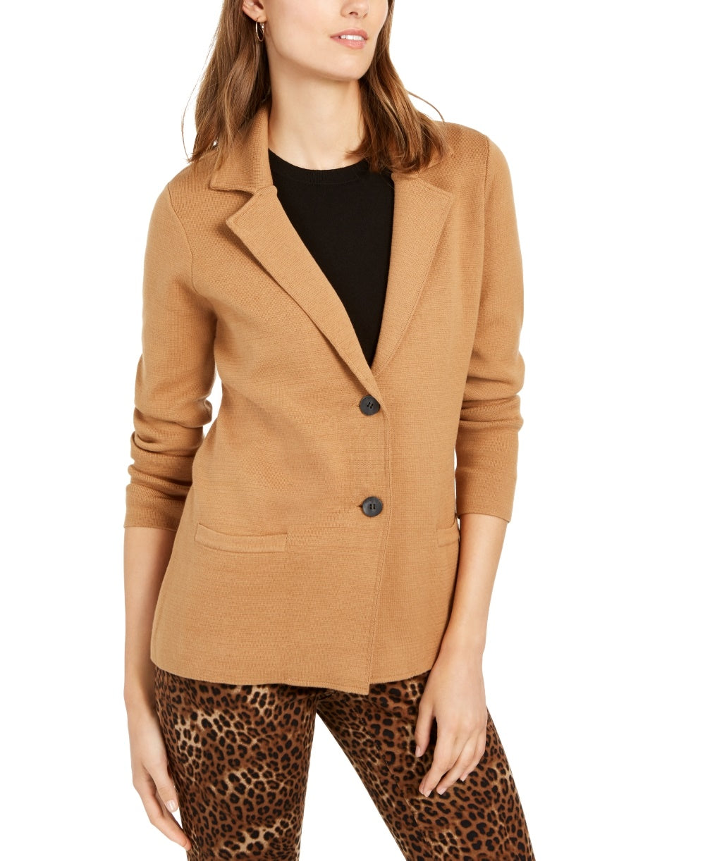 Jaqueta Blazer Feminina Charter Club Vermelha Tamanho Médio