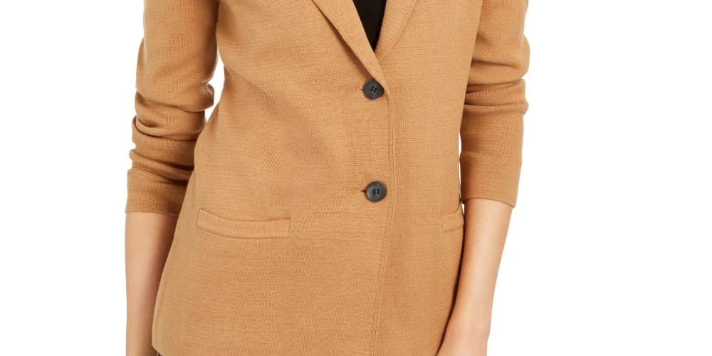 Jaqueta Blazer Feminina Charter Club Vermelha Tamanho Médio