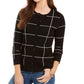 Cardigan feminino Charter Club com botões e vidraças, preto, tamanho extrapequeno