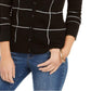 Cardigan feminino Charter Club com botões e vidraças, preto, tamanho extrapequeno