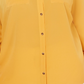 Camisa feminina Charter Club Plus com botões frontais, dourada, tamanho 4X