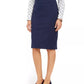 Saia lápis feminina Charter Club Ponte Knit, preta, tamanho 10
