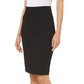 Saia lápis feminina Charter Club Ponte Knit, preta, tamanho 10