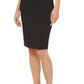 Saia lápis feminina Charter Club Ponte Knit, preta, tamanho 10