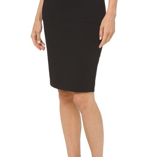 Saia lápis feminina Charter Club Ponte Knit, preta, tamanho 10