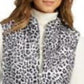 Colete acolchoado feminino com estampa animal Charter Club, branco, tamanho XX-G