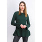 Suéter de malha com babados e bainha plissada feminino Style &amp; Co, verde escuro, tamanho XXG
