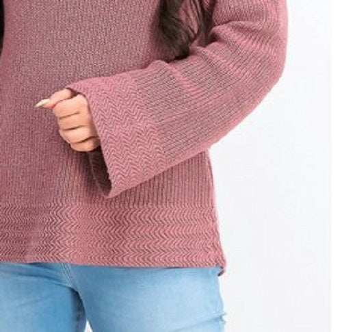 Suéter pulôver feminino estilo boxy knit roxo tamanho médio