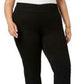 Calça jeans feminina Charter Club de malha reta, tamanho 12, preta