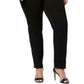 Calça jeans feminina Charter Club de malha reta, tamanho 12, preta