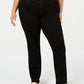 Calça jeans feminina reta Charter Club, preta, tamanho 26W
