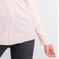 Karen Scott Suéter Feminino de Tricô com Gola Redonda Rosa Tamanho Pequeno Médio