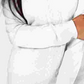 Karen Scott Suéter Feminino Texturizado Sólido Manga Longa Gola Redonda Branco Tamanho Pequeno GG