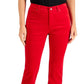Calça de controle de barriga feminina Lexington Corduroy, vermelha, tamanho 12, Charter Club