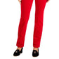 Calça de veludo cotelê feminina Charter Club Petite Lexington com perna reta, vermelho brilhante, tamanho 16 P