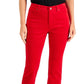 Calça de veludo cotelê feminina Charter Club Petite Lexington com perna reta, vermelho brilhante, tamanho 4 P