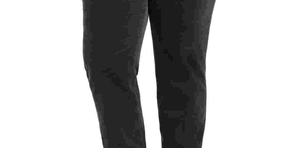 Calça feminina de veludo cotelê sólida Charter Club, marrom, tamanho 26W