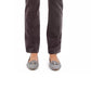 Calça jeans feminina Charter Club Lexington Velveteen com controle de barriga, perna reta, cinza escuro, tamanho 4