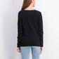 Camisa gráfica feminina Karen Scott Sparkle Holiday, preta, tamanho grande