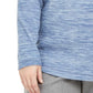 Karen Scott Sport Space-Dye Microfleece Top Feminino Azul Marinho Tamanho Médio