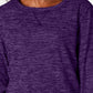 Karen Scott Sport Space-Dye Microfleece Top Feminino Roxo Tamanho P