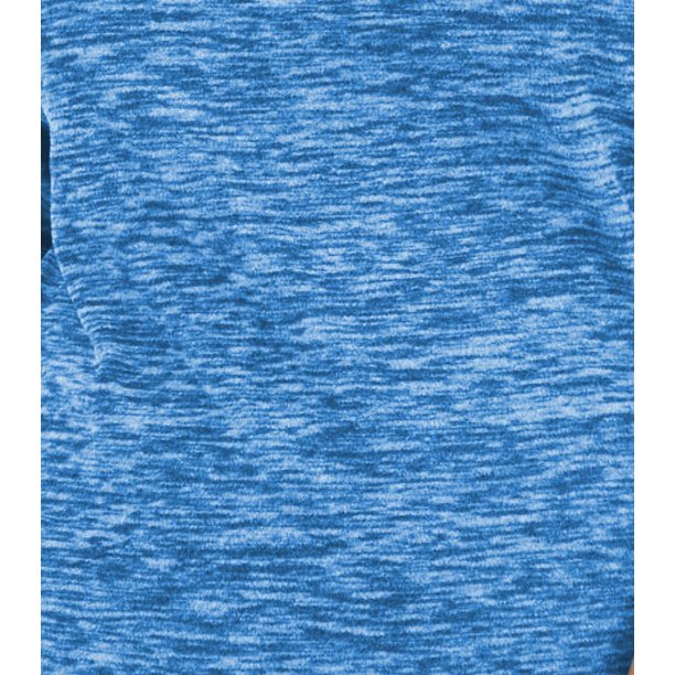 Karen Scott Blusa de microfibra mesclada feminina, azul marinho, tamanho 1X