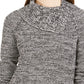 Suéter feminino estilo &amp; co, pulôver de malha pointelle, preto, tamanho médio