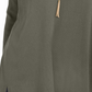Suéter túnica feminino com decote em V estilo &amp; co, verde, tamanho X-S