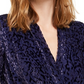 Blusa Alfani Feminina Velvet Burnout Roxa Tamanho Pequeno