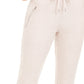 Calça jogger feminina Ideology Waffle-Knit rosa tamanho grande