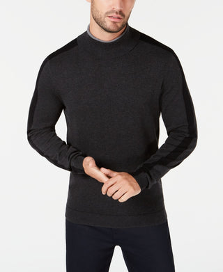 Alfani Men's Color blocked Turtleneck Black Size XX-Large