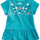 Túnica de algodão com estampa floral First Impressions para bebê menina, azul, tamanho 24 meses