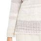 Suéter Feminino em Chenille Tingido com Estampa Espacial, Branco, Tamanho XX-G
