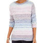 Suéter feminino de manga comprida Style &amp; Co Block tamanho azul vários tamanhos pequeno médio