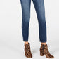 Calça jeans skinny feminina Petite Tummy-Control da INC International Concepts, azul, tamanho 10 P