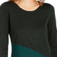 Blusa Alfani Feminina Assimétrica Colorblocked Shimmer Verde Tamanho XX-G