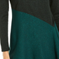 Blusa Alfani Feminina Assimétrica Colorblocked Shimmer Verde Tamanho XX-G