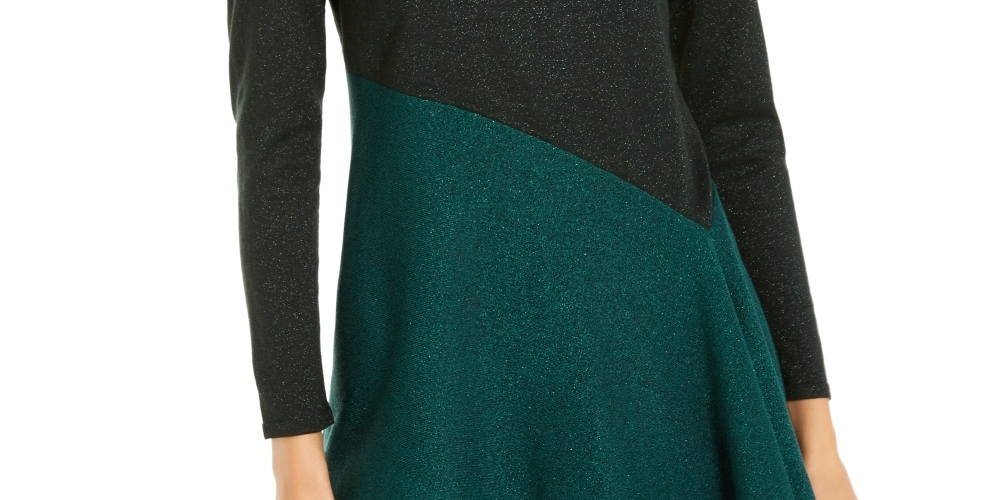 Blusa Alfani Feminina Assimétrica Colorblocked Shimmer Verde Tamanho XX-G