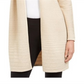 Cardigan feminino Alfani metálico com frente aberta, bege, tamanho pequeno