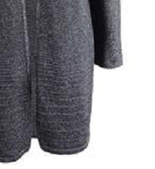 Cardigan feminino Alfani metálico com abertura frontal, cinza, tamanho grande