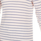 Suéter feminino listrado skinny Maison Jules, rosa, tamanho XX-G