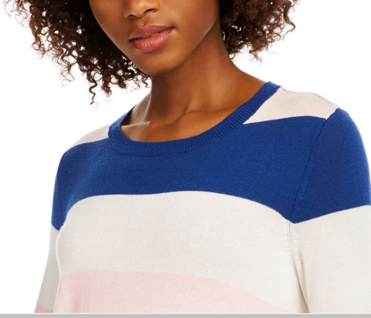 Suéter listrado feminino Maison Jules azul tamanho pequeno
