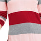 Camiseta feminina Maison Jules com gola alta e manga comprida, tamanho X-G