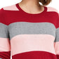 Suéter listrado feminino Maison Jules vermelho tamanho X-Large