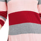 Suéter listrado feminino Maison Jules vermelho tamanho X-Large