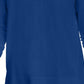 Suéter feminino Maison Jules com decote em V, azul, tamanho grande