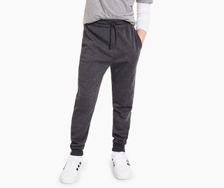 Big Boys Solid Moto Knit Jogger Black Size Small